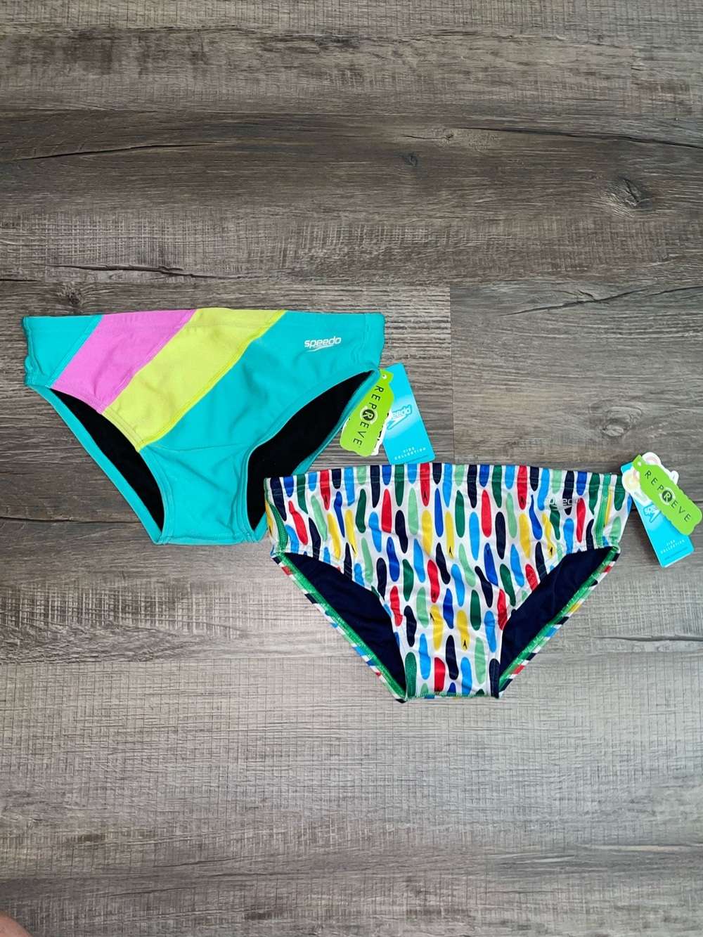 Speedo Men’s Swim Dive Brief - Size 32~ 2 Pair NWT Eco Endurance
